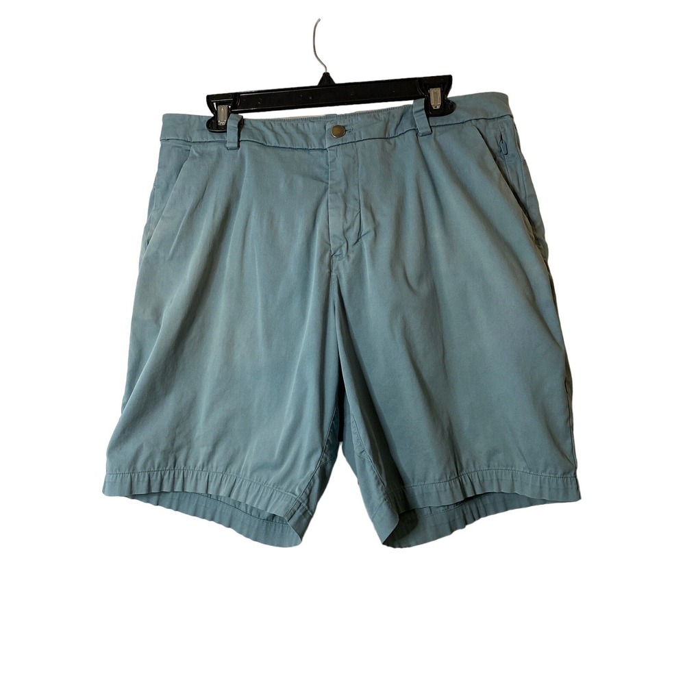 Lululemon Commission Slim Chino Shorts Mystic Green 9 Inch Mens 33 ABC